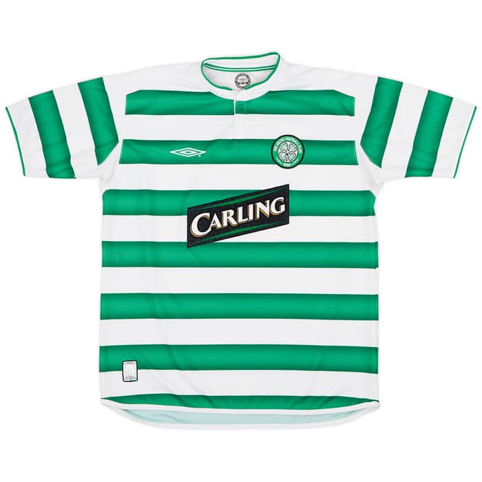 2003-04 Celtic Home Shirt Lambert #14  - 8/10 - (L)