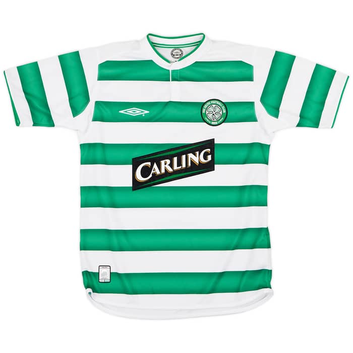 2003-04 Celtic Home Shirt Lambert #14  - 8/10 - (S)