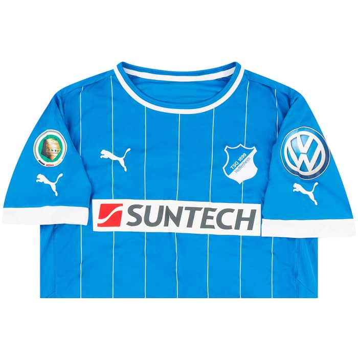 2012-13 TSG Hoffenheim Match Issue DFB Pokal Home Shirt Vestergaard #29