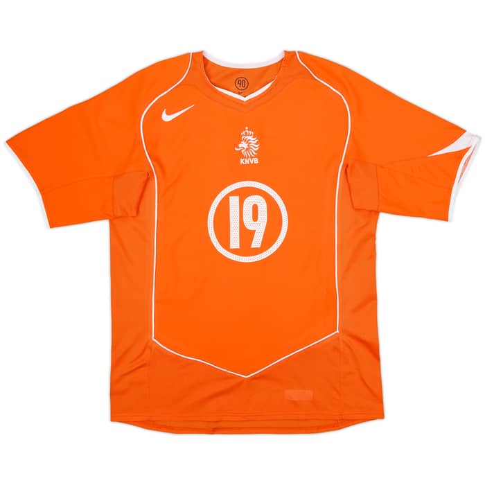 2004-06 Netherlands Home Shirt Robben #19