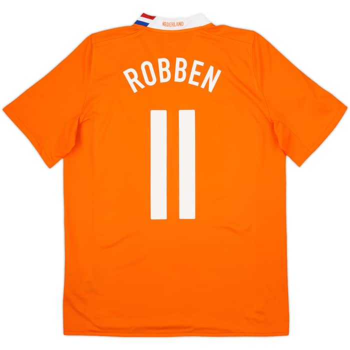 2008-10 Netherlands Maillot Domicile Robben #11 - 6/10 - (S)