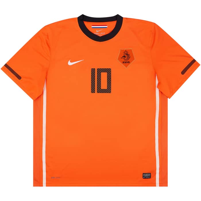 2010-11 Netherlands Home Shirt Sneijder #10