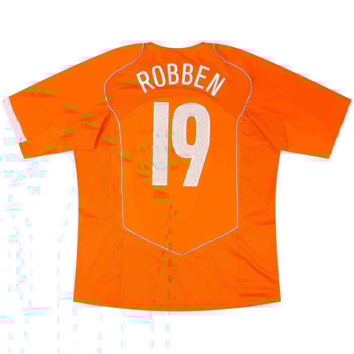 2004-06 Netherlands Home Shirt Robben #19 - 8/10