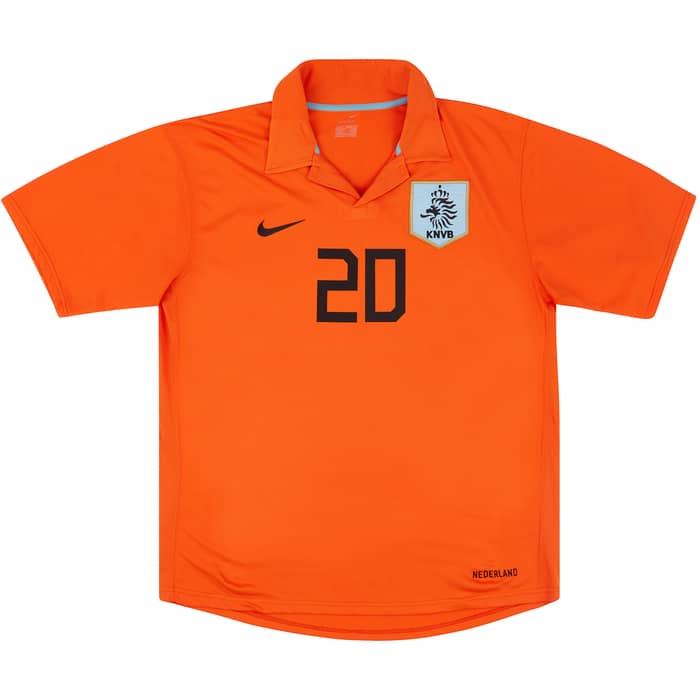 2006-08 Netherlands Home Shirt Sneijder #20 - 7/10
