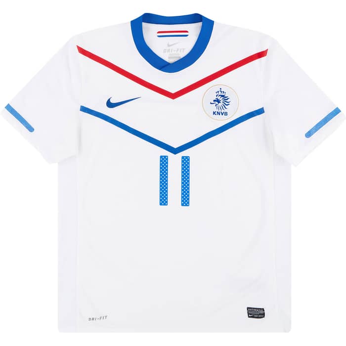 2010-11 Netherlands Away Shirt Robben #11 - 6/10 - (L)