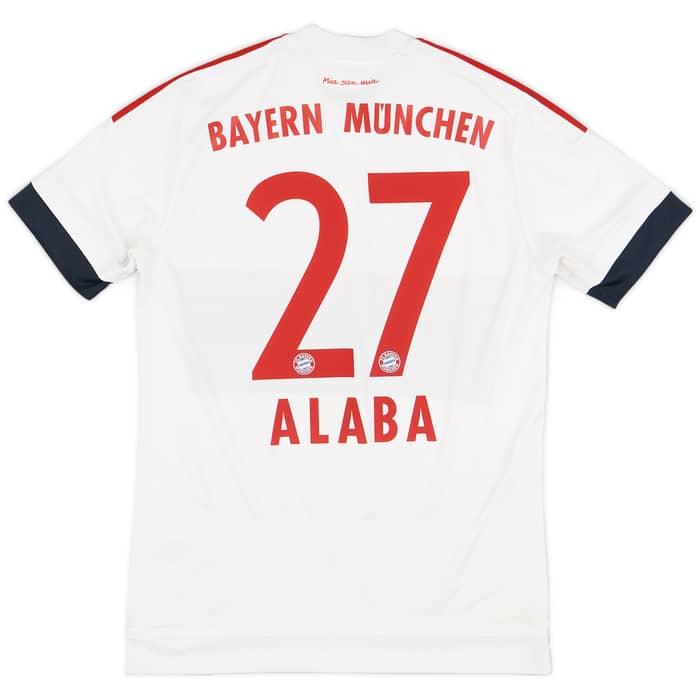 2015-16 Bayern Munich Away Shirt Alaba #27 - 7/10 - (S)