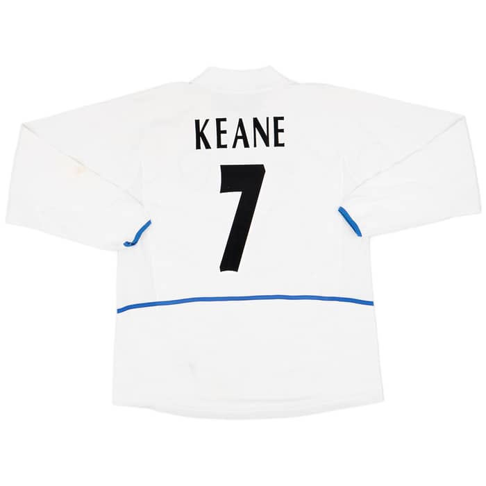 2002-03 Leeds United Home L/S Shirt Keane #7 - 8/10 - (XL)