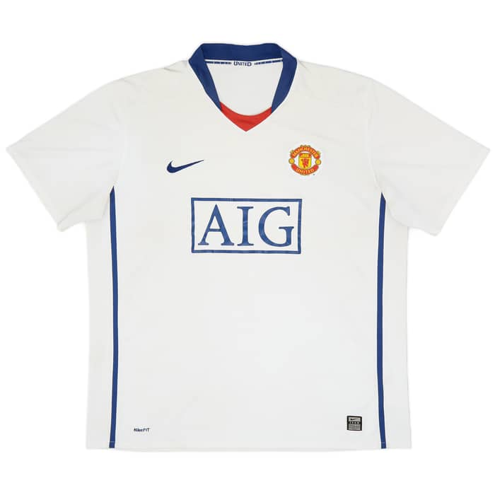 2008-10 Manchester United Away Shirt Hargreaves #4 - 6/10 - (XL)