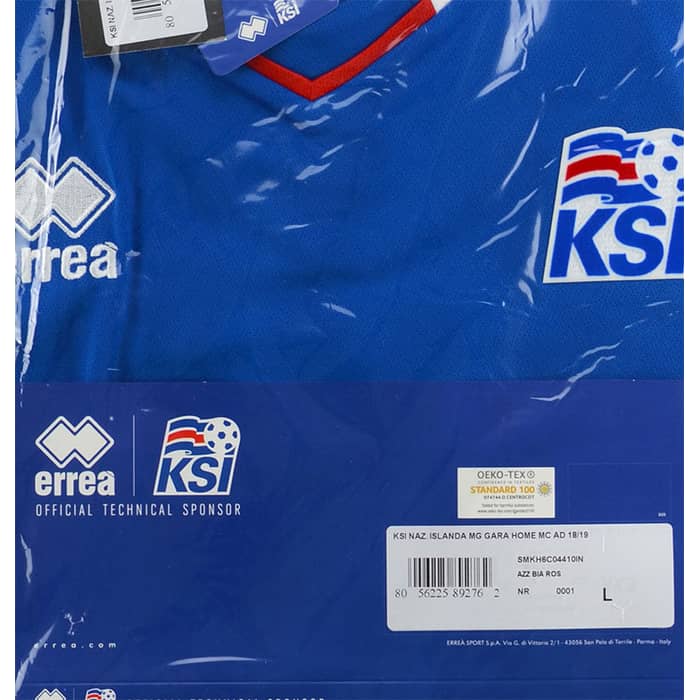 2018-19 Iceland Player Issue Home Shirt (L)