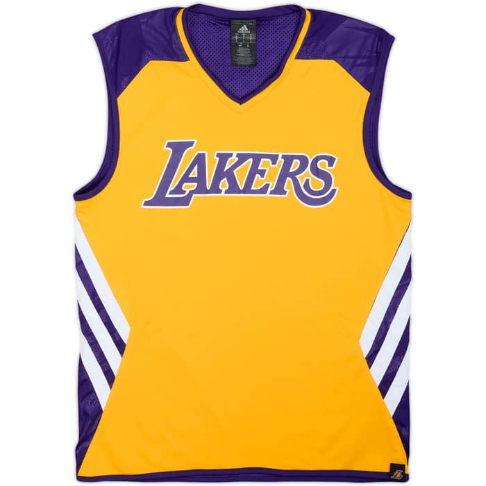 2012-13 LA Lakers adidas Reversible Training Jersey - 9/10 - (S)