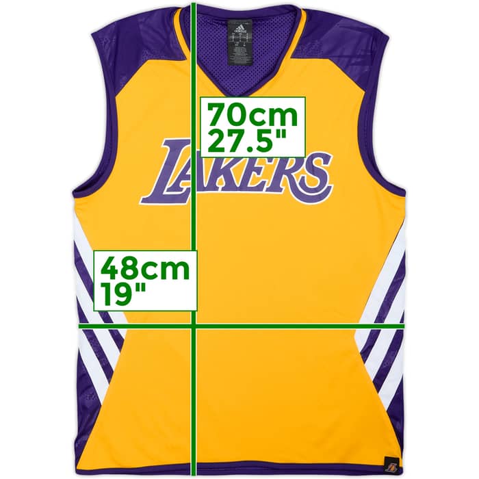 2012-13 LA Lakers adidas Reversible Training Jersey - 9/10 - (S)