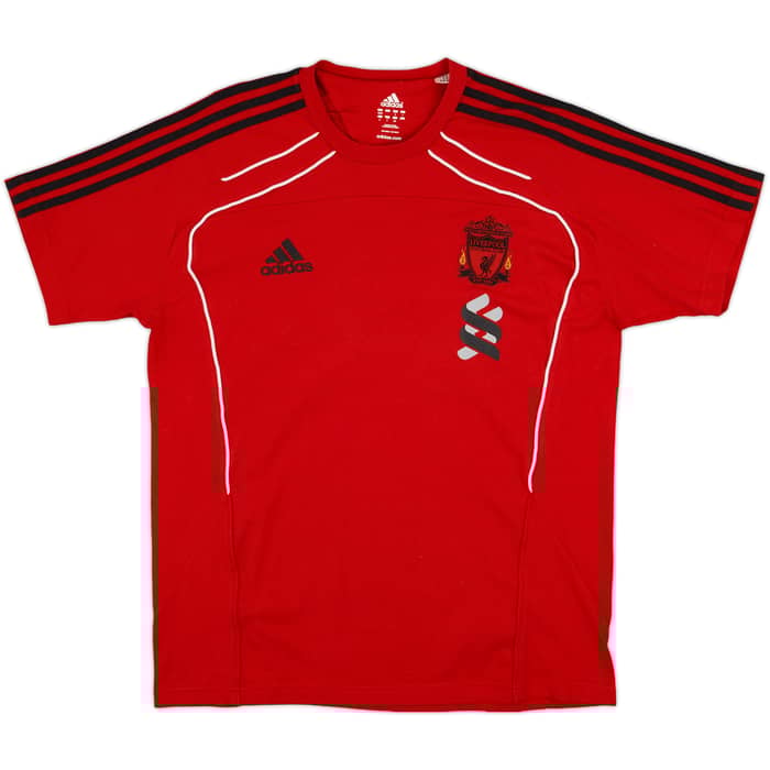 2010-11 Liverpool adidas Cotton Tee - 9/10 - (L)