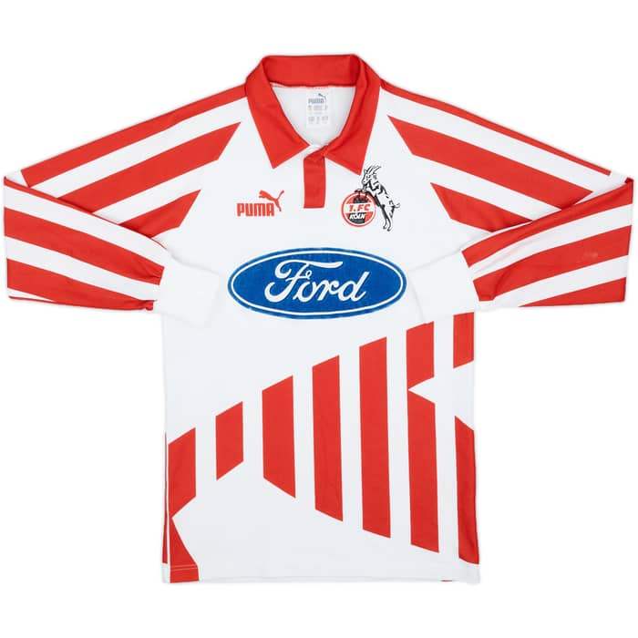 1994-95 FC Koln Home L/S Shirt - 7/10 - (XS)