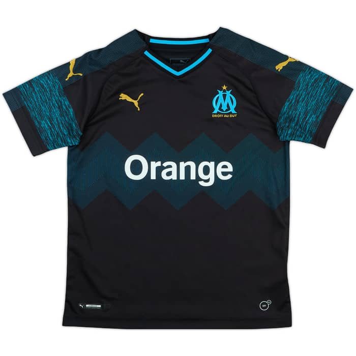 2018-19 Olympique Marseille Away Shirt - 9/10 - (M.Boys)