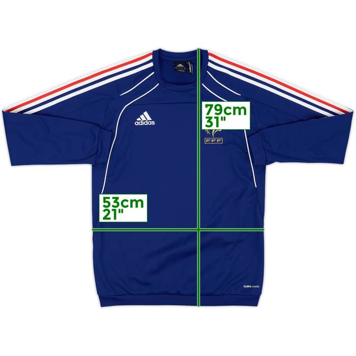 2009-10 France adidas Sweat Top - 9/10 - (M)