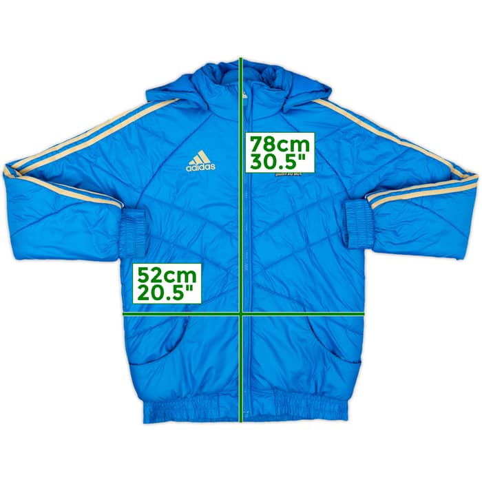 2011-12 Olympique Marseille adidas Hooded Padded Jacket - 7/10 - (XL.Boys)