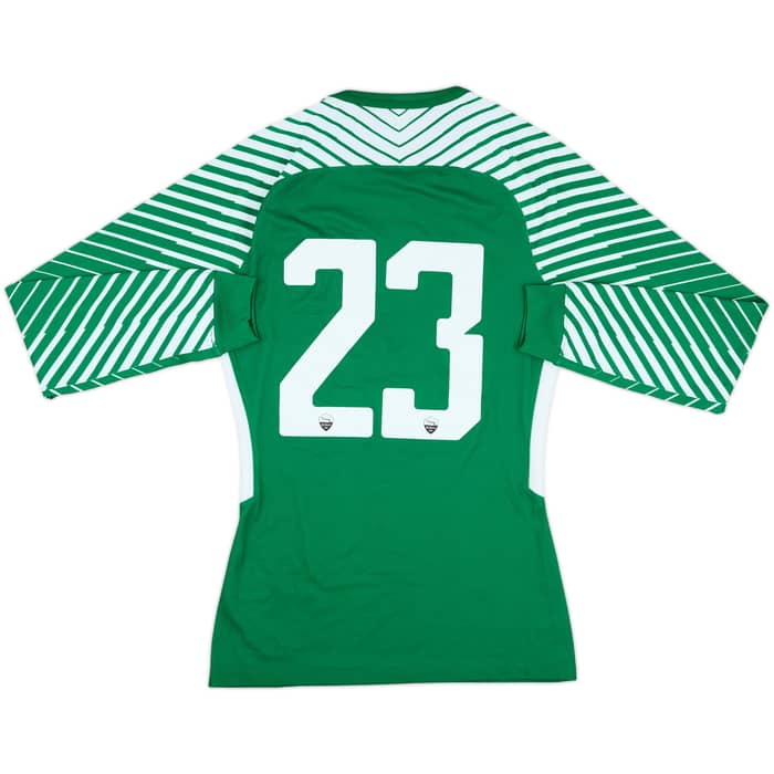 2017-18 Roma Match Issue GK Shirt #23