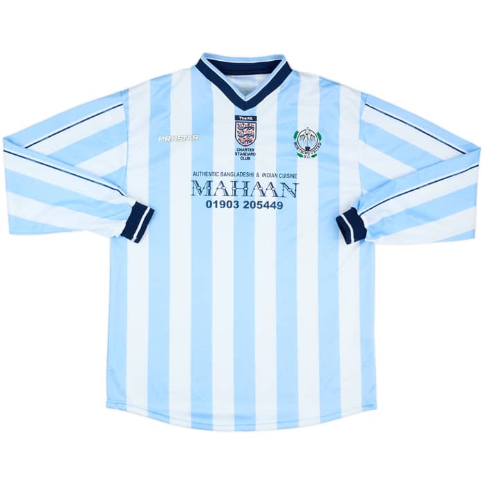 2008-09 Worthing United Match Issue Home L/S Shirt #12