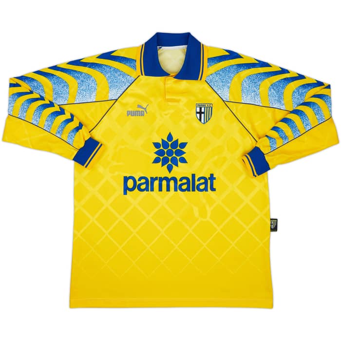 1995-96 Parma Third L/S Shirt Zola #10 - 8/10 - (L)