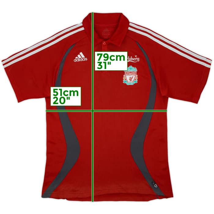 2006-07 Liverpool adidas Polo Shirt - 7/10 - (L)