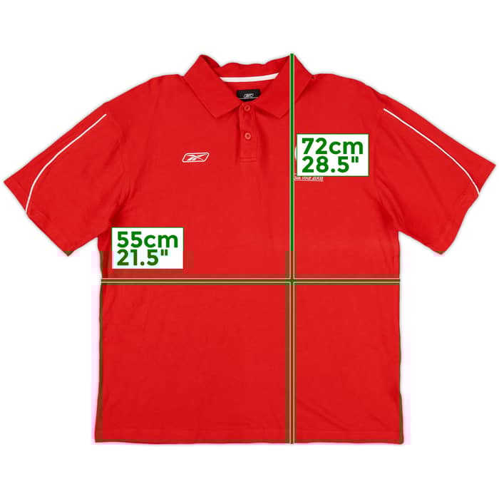2003-04 Liverpool 'Asia Tour 2003' Reebok Polo Shirt - 9/10 - (XL)