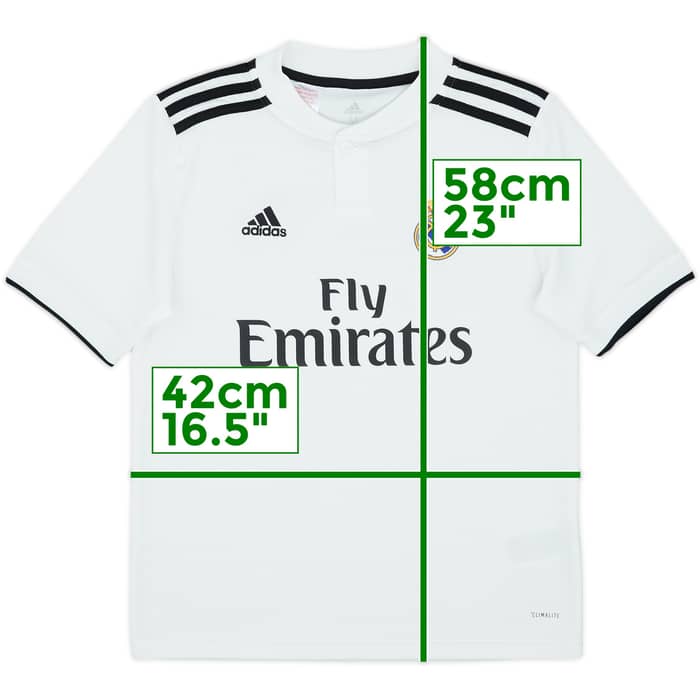 2018-19 Real Madrid Home Shirt - 8/10 - (M.Boys)