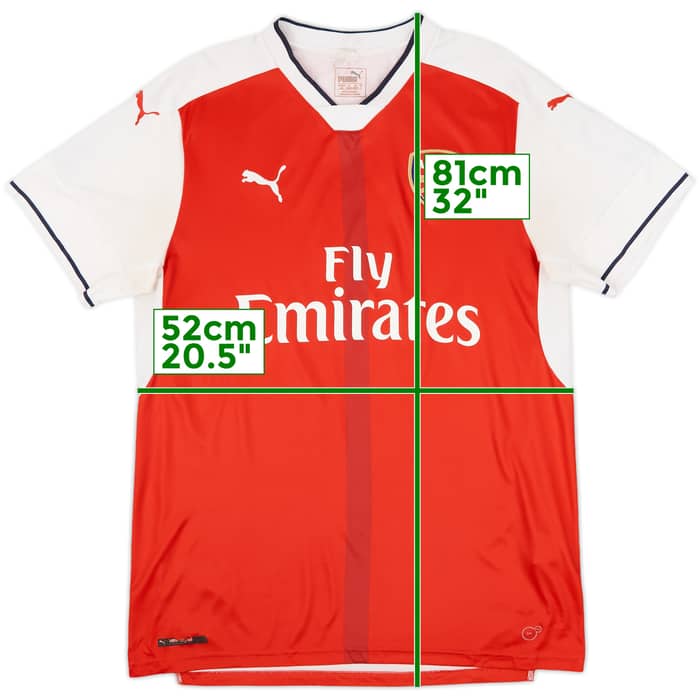 2016-17 Arsenal Home Shirt Ramsey #8 - 6/10 - (L)