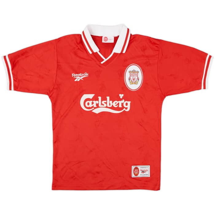 1996-98 Liverpool Home Shirt Fowler #9 - 9/10 - (Y)
