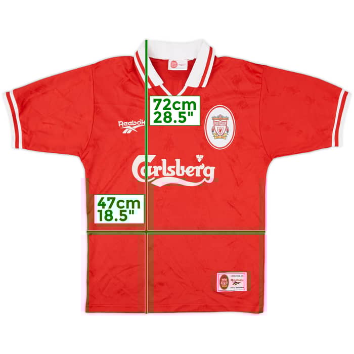 1996-98 Liverpool Home Shirt Fowler #9 - 9/10 - (Y)