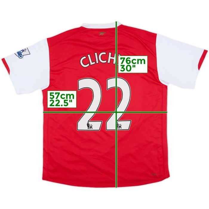 2006-08 Arsenal Home Shirt Clichy #22 - 7/10 - (XL)