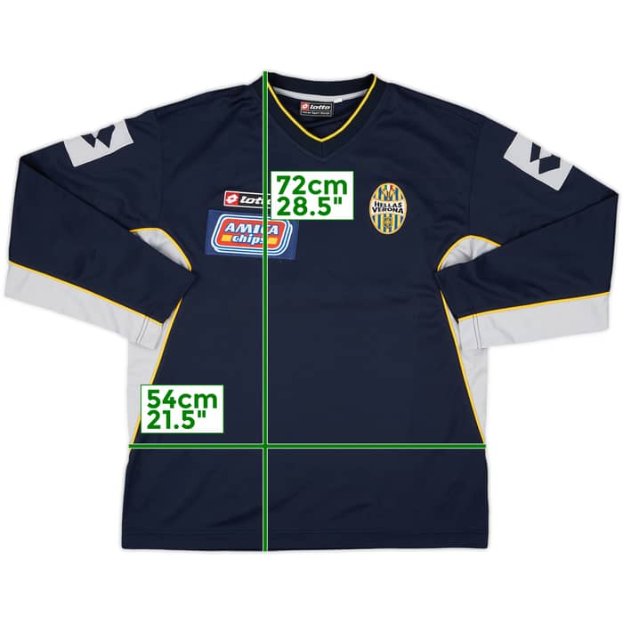2001-02 Hellas Verona Lotto Sweat Top - 9/10 - (L)