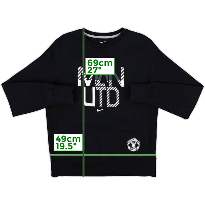 2012-13 Manchester United Nike Sweat Top - 8/10 - (M)