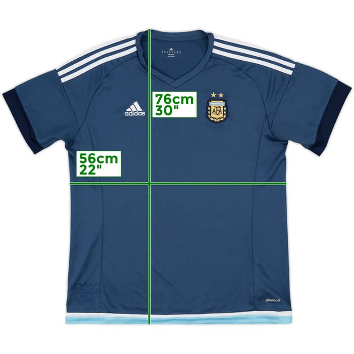 2015-16 Argentina Away Shirt - 7/10 - (XL)