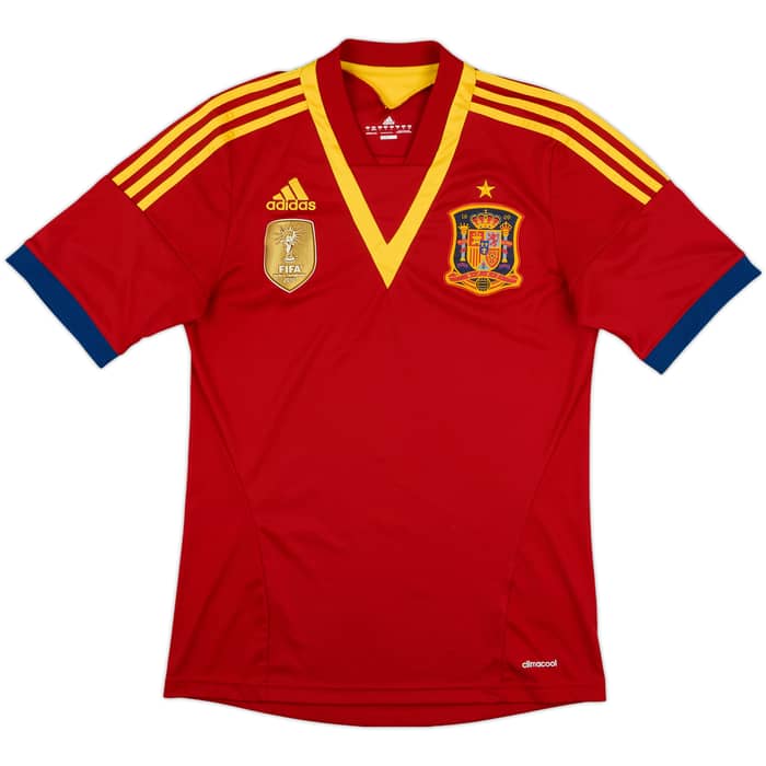 2013 Spain Confederation Cup Home Shirt - 9/10 - (S)