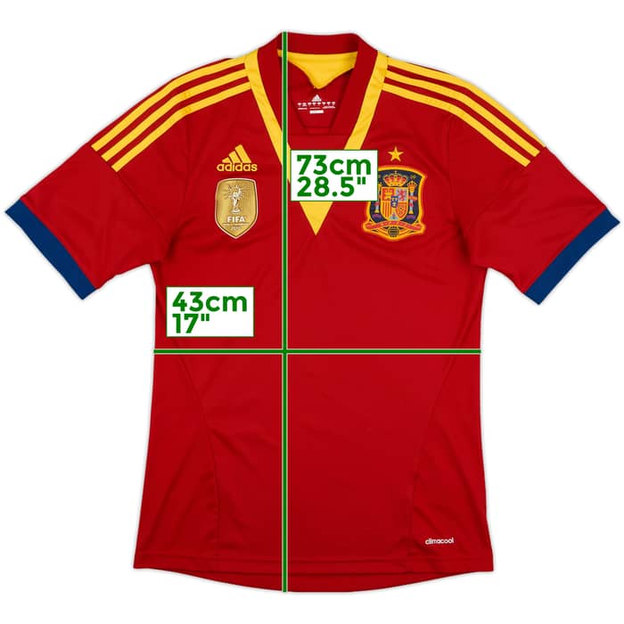 2013 Spain Confederation Cup Home Shirt - 9/10 - (S)