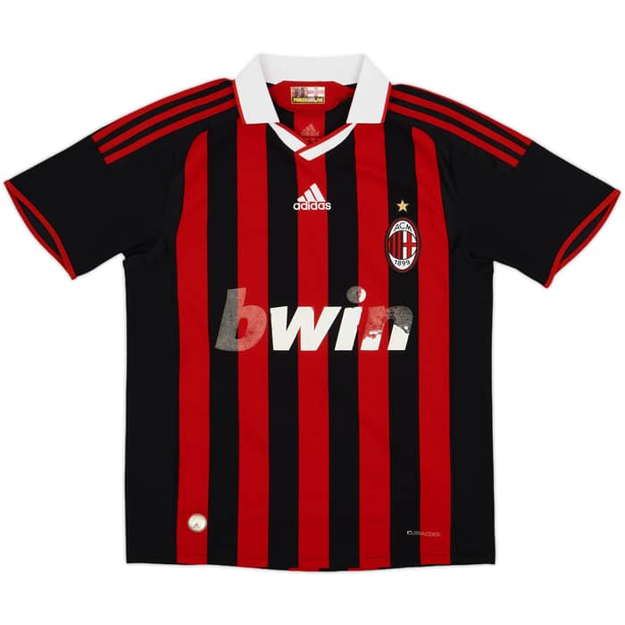 2009-10 AC Milan Home Shirt Pato #7 - 4/10 - (XL.Boys)