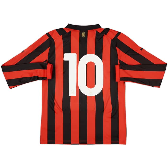 2024-25 AC Milan 125th Anniversary Authentic L/S Shirt #10 (Rafa Leao) (S)