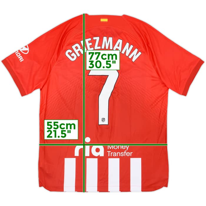 2023-24 Atletico Madrid Home Shirt Griezmann #7 (L)