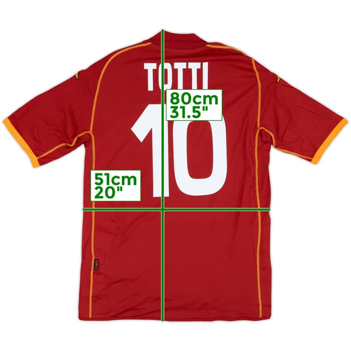 2008-09 Roma Home Shirt Totti #10 (XL)