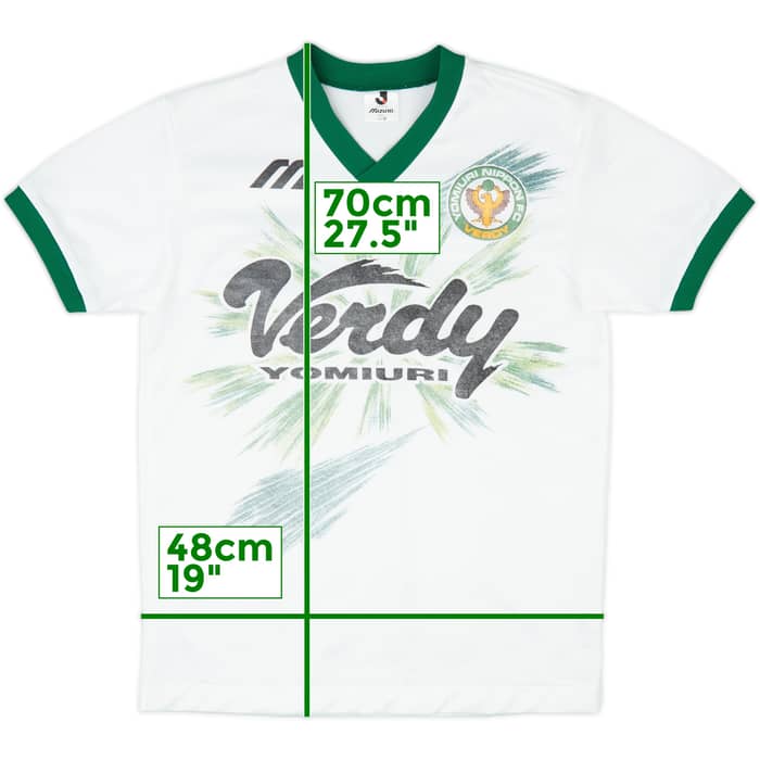 1993-95 Verdy Kawasaki Mizuno Training Shirt - 6/10 - (M)