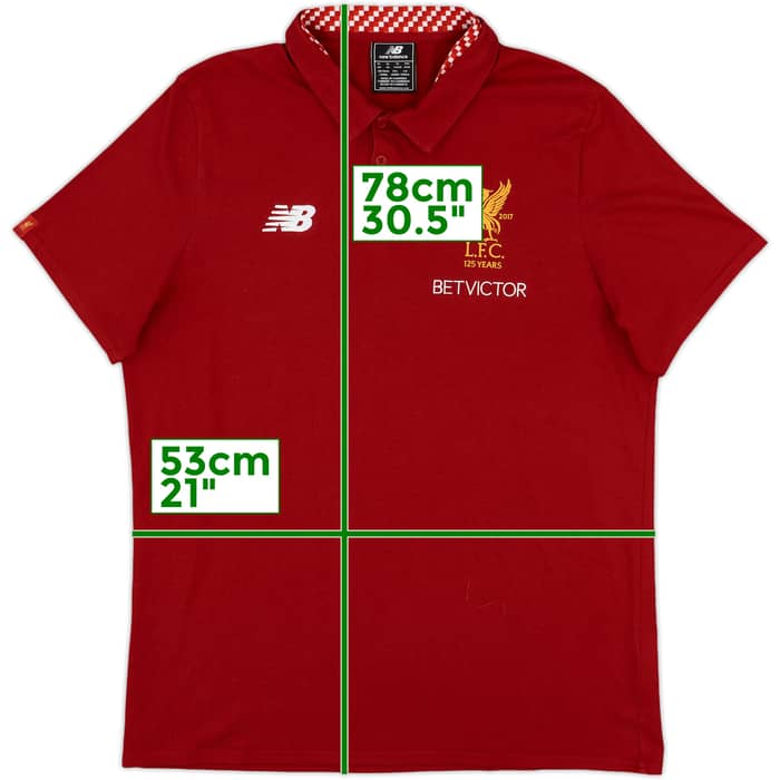 2017-18 Liverpool New Balance Polo Shirt - 9/10 - (XL)