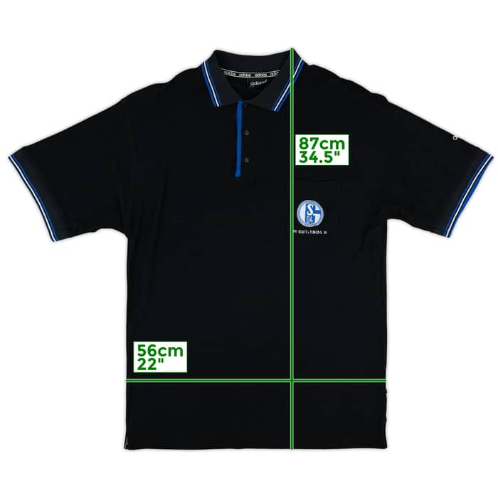 1996-97 Schalke adidas Polo Shirt - 9/10 - (XXL)