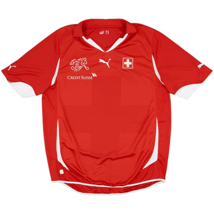 2010-11 Switzerland Home Shirt 'Wittwer' - 8/10 - (XL)