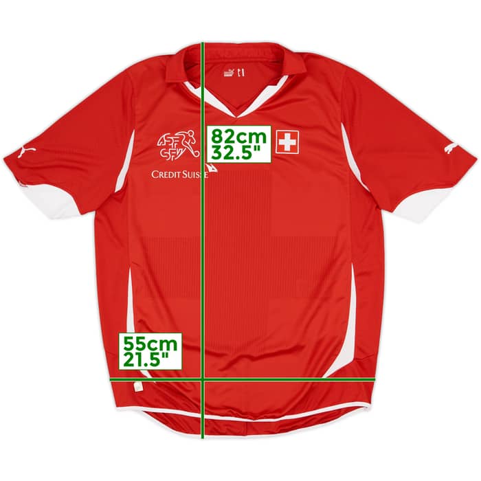 2010-11 Switzerland Home Shirt 'Wittwer' - 8/10 - (XL)