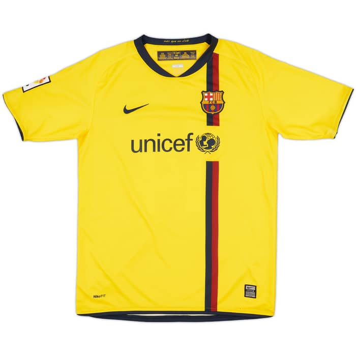 2008-10 Barcelona Away Shirt #14 - 4/10 - (XL.Boys)