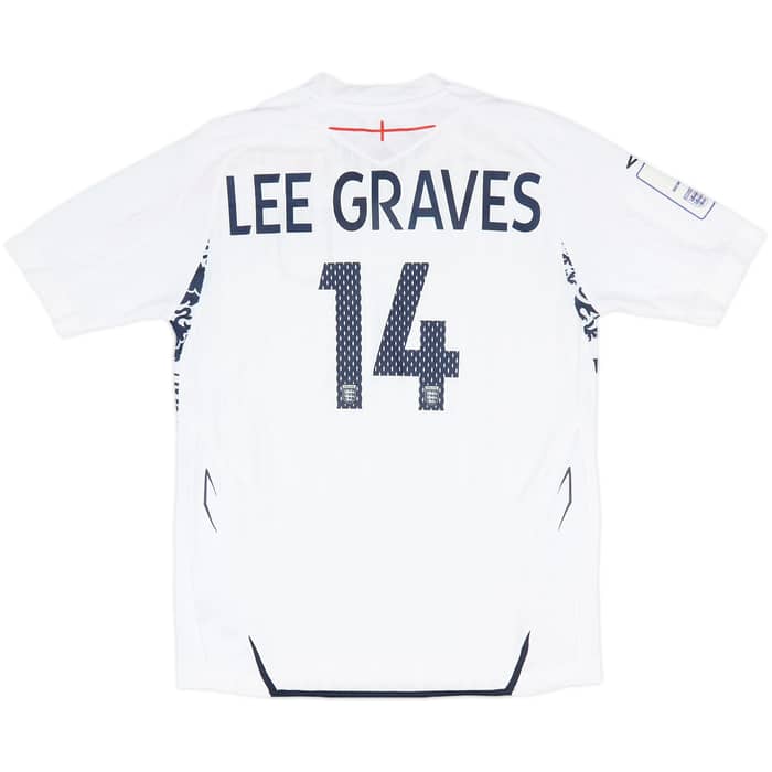 2007-09 England Home Shirt Lee Graves #14 (L.Boys)