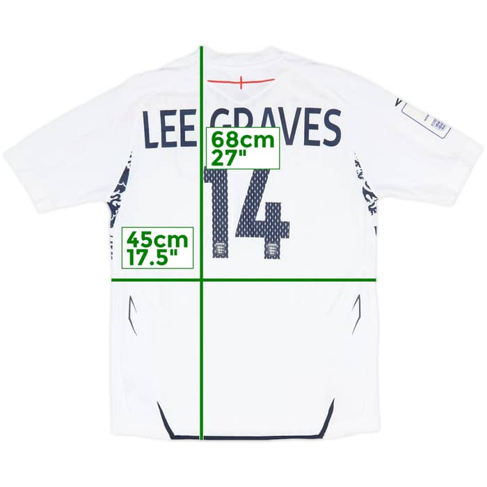 2007-09 England Home Shirt Lee Graves #14 (L.Boys)