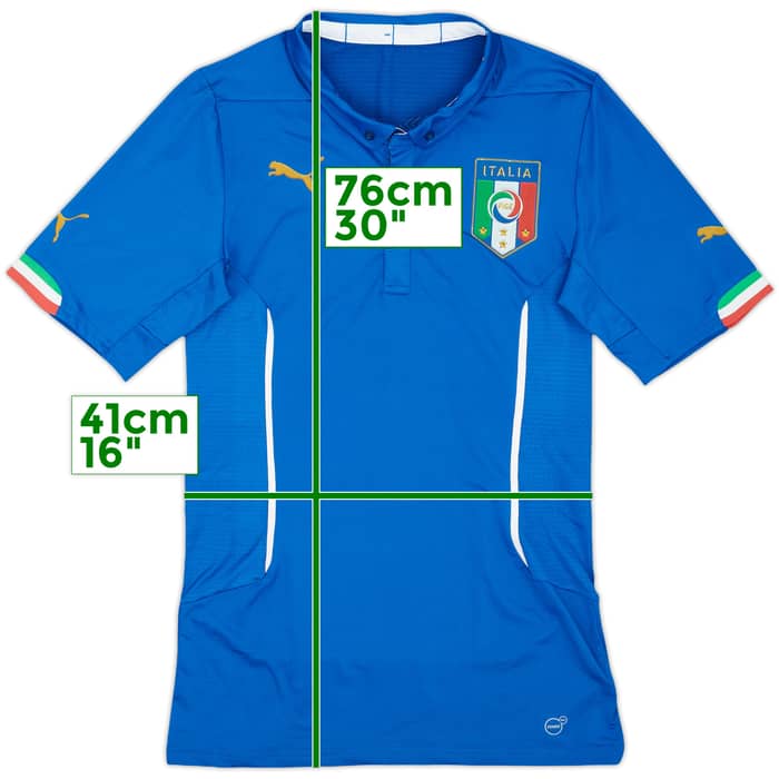 2014-15 Italy Authentic Home Shirt - 10/10 - (XL)