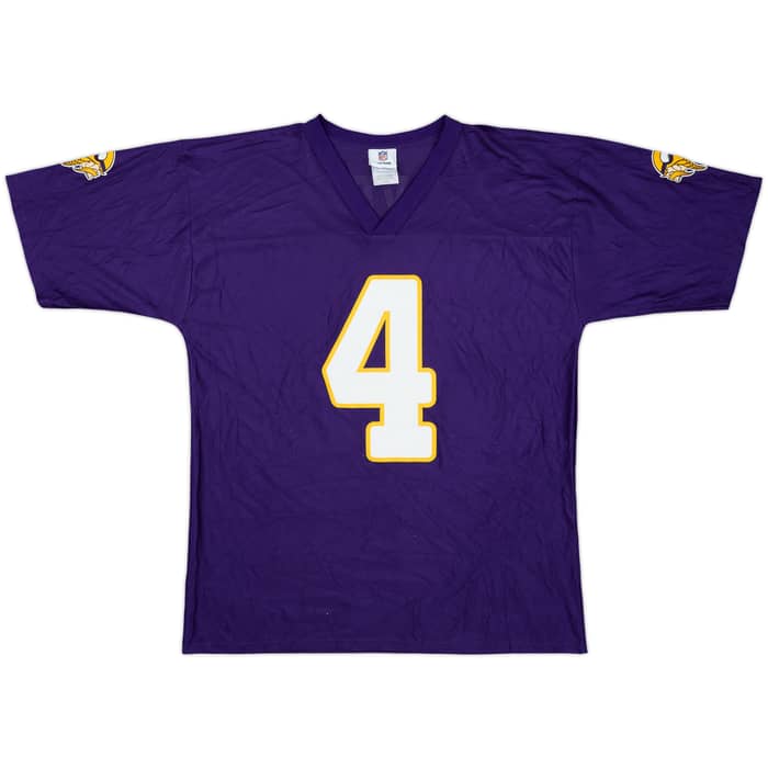 2009-10 Minnesota Vikings Favre #4 NFL Replica Home Jersey - 6/10 - (L)