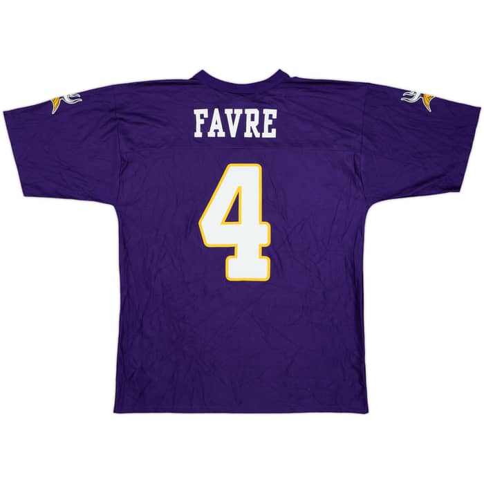 2009-10 Minnesota Vikings Favre #4 NFL Replica Home Jersey - 6/10 - (L)